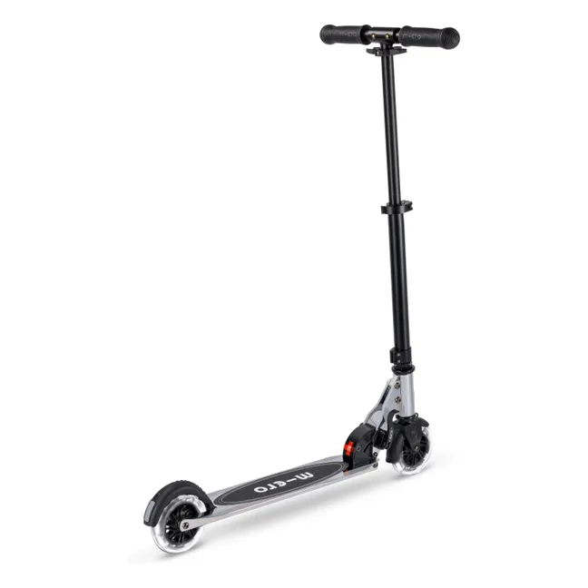 Trottinette Micro Sprite LED Silverchrome | Noir