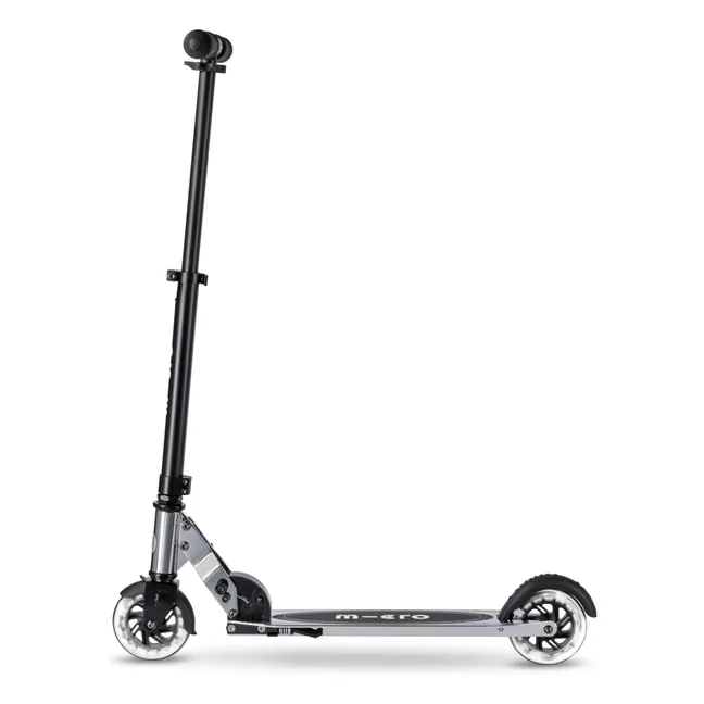 Trottinette Micro Sprite LED Silverchrome | Noir