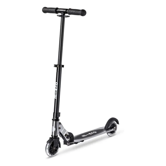 Scooter LED Micro Sprite Cromo plateado | Negro