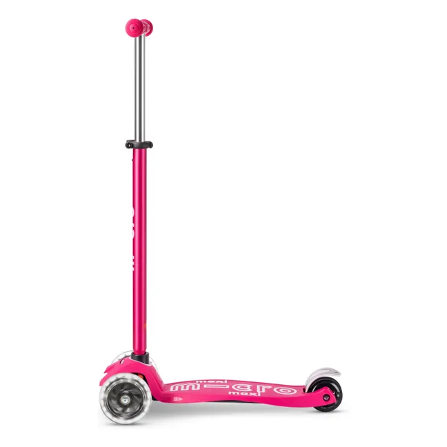 Trottinette Maxi Micro Deluxe LED | Rose fuschia