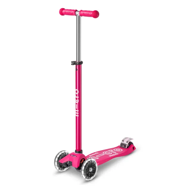 Trottinette Maxi Micro Deluxe LED | Rose fuschia