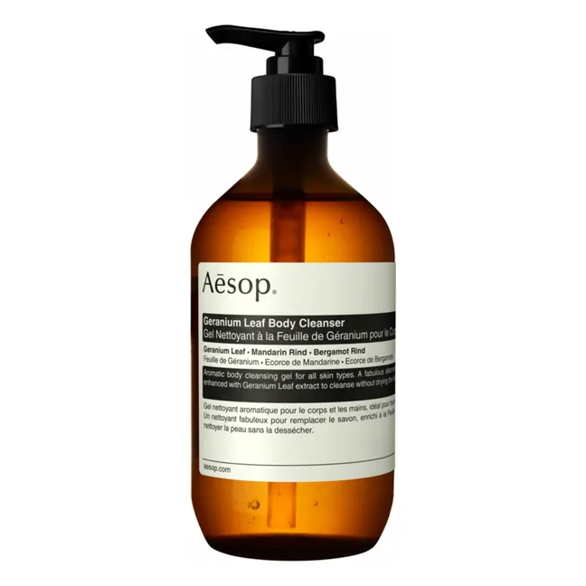 Gel Nettoyant à la Feuille de Géranium pour le corps - 500 ml 