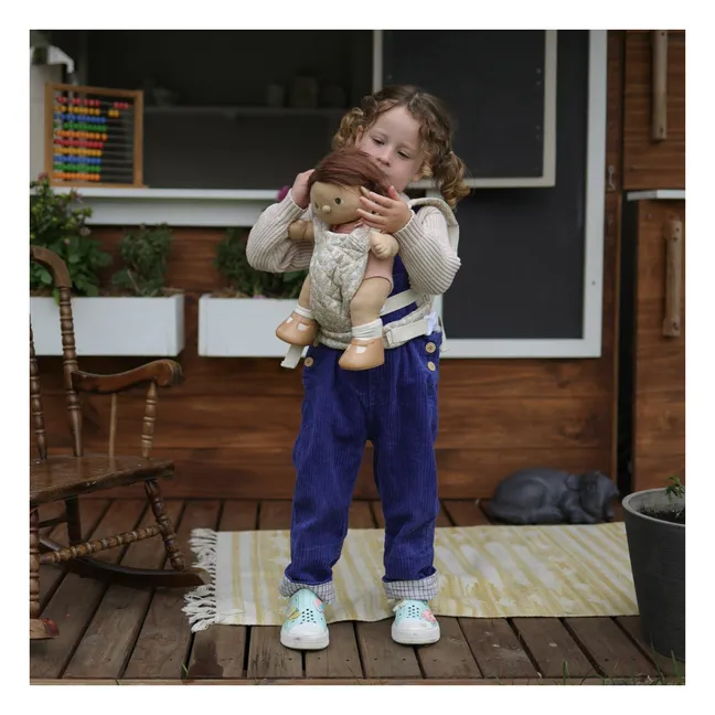 Quilted doll carrier | Beige