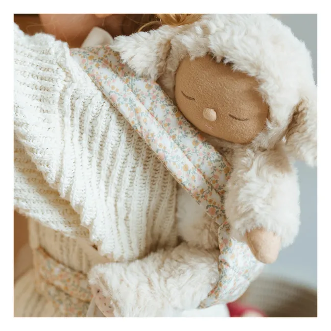 Porte-poupée matelassé | Beige