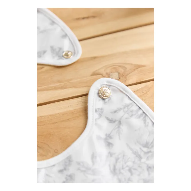 Babero recubierto Toile de Jouy | Gris