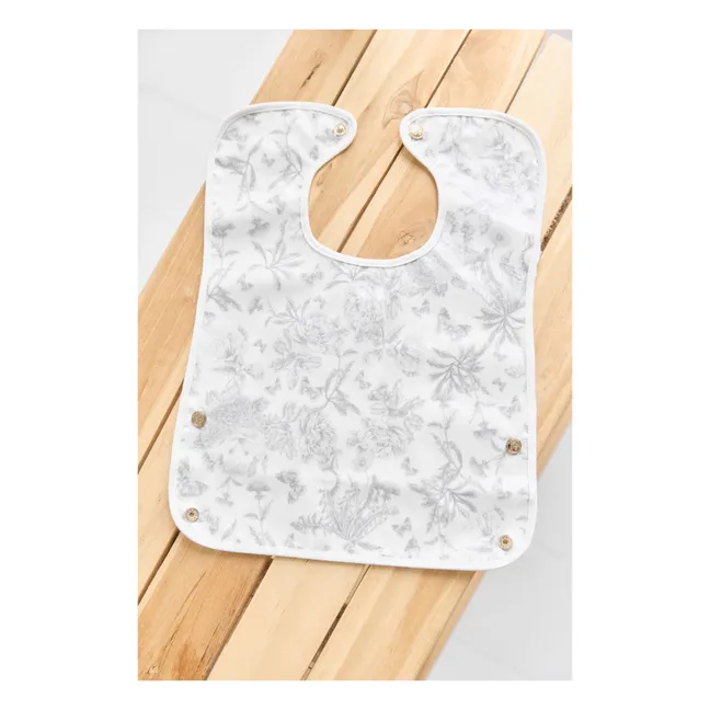 Bavoir enduit Toile de Jouy | Gris