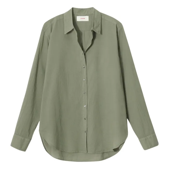 Camicia Beau Popeline de Coton | Verde militare