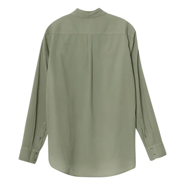 Camicia Beau Popeline de Coton | Verde militare
