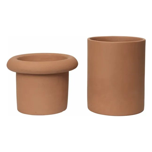 Cache-pot Rollo | Terracotta