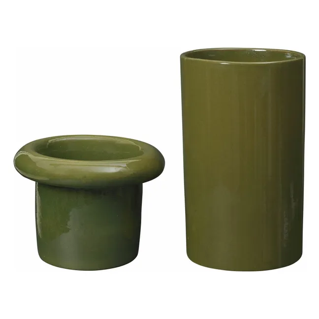 Cache-pot Rollo | Vert foncé