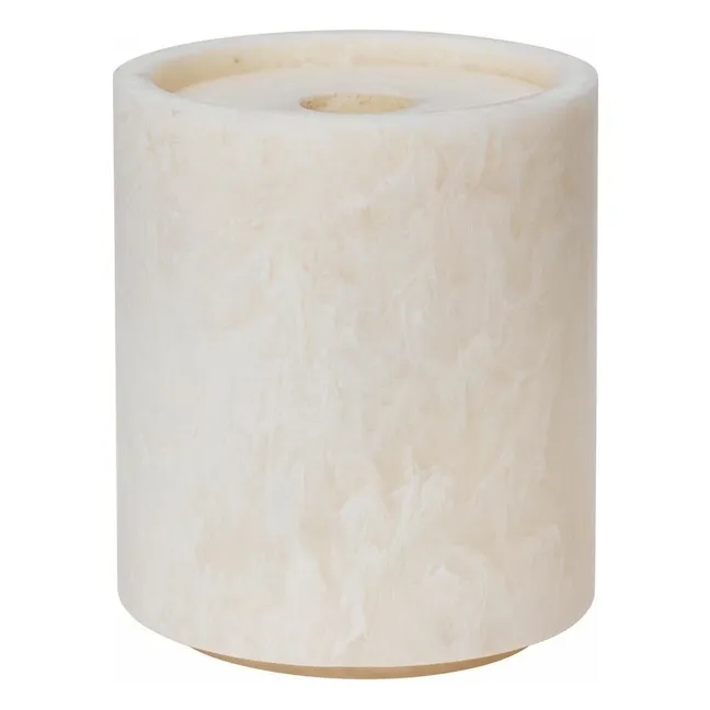 Mist round swab box with lid  | Pink