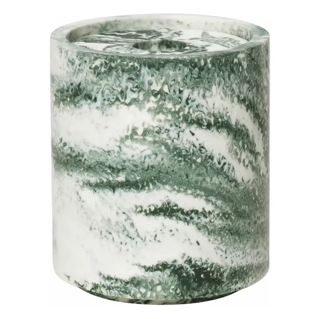 Mist round swab box with lid  | Green