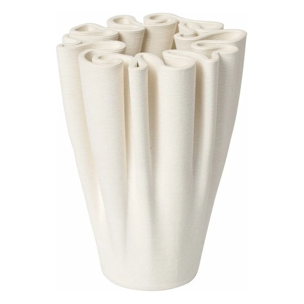 Ferm Living White Dedali Vase
