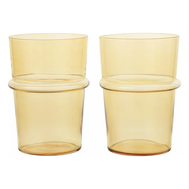 Verres Boya - Set de 2  | Jaune