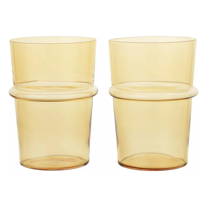 Verres Boya - Set de 2  | Jaune- Image produit n°0