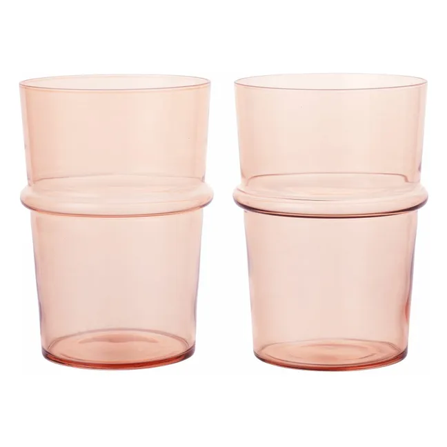 Verres Boya - Set de 2  | Framboise