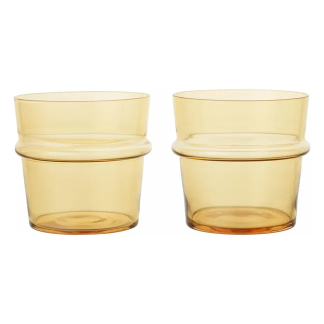 Verres Boya - Set de 2  | Jaune