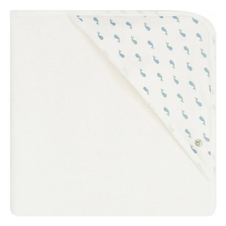 Carré de Bain Baleines | Blanc- Image produit n°0