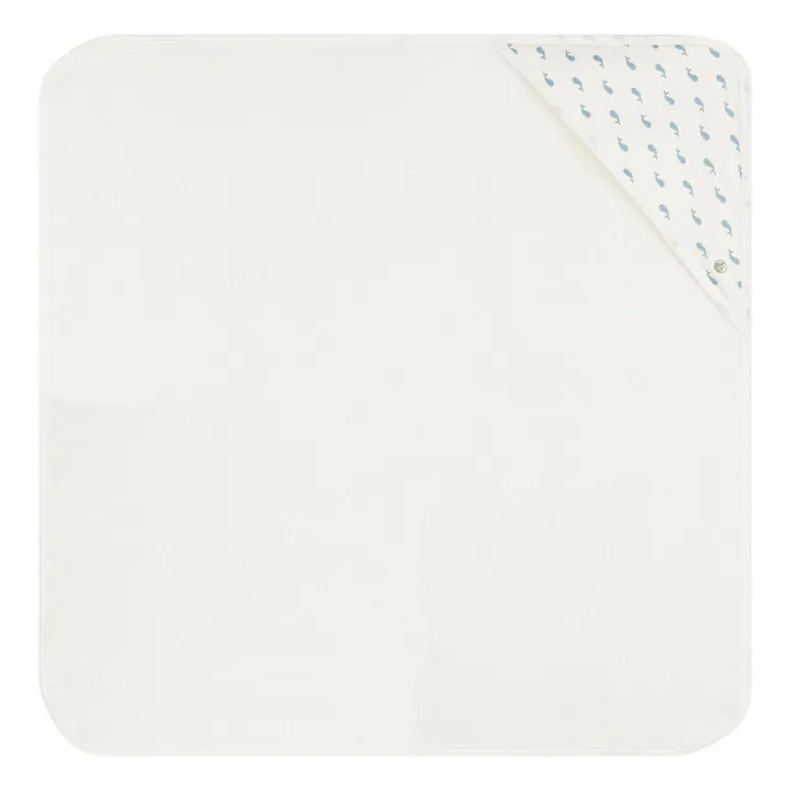 Carré de Bain Baleines | Blanc- Image produit n°1
