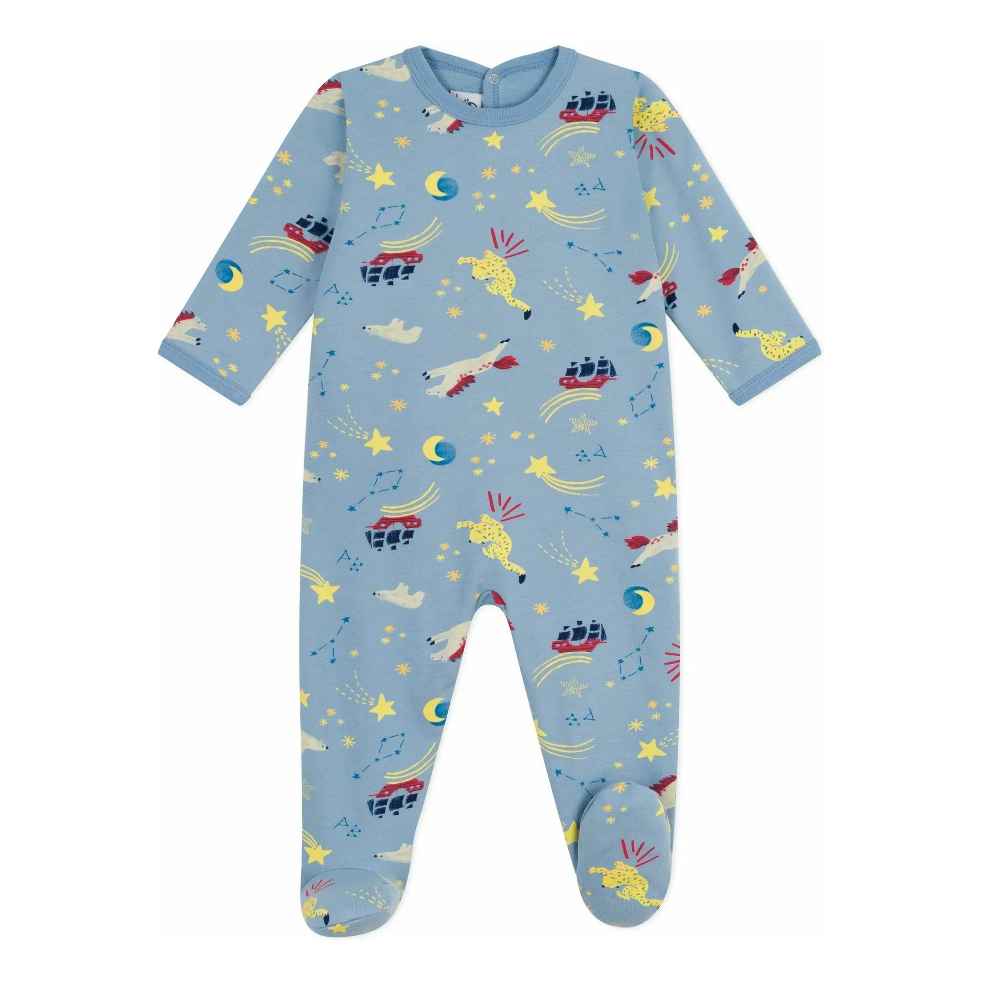 Petit Bateau Blue Dors Bien Constellation Organic Cotton Pyjamas