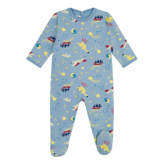Pyjama Dors Bien Constellation Coton Bio | Bleu
