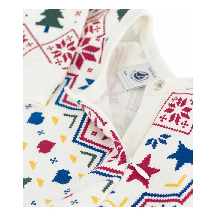 Pyjama Dors Bien Noël Coton Bio | Ecru- Image produit n°2