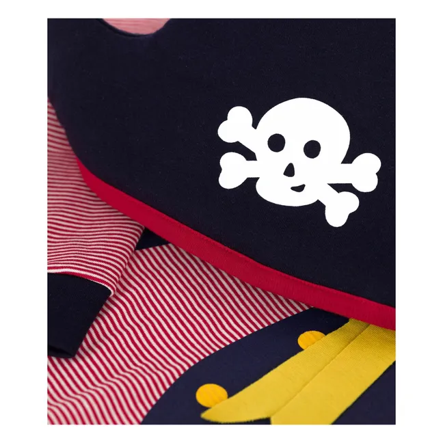 Piraten Pyjama und Maske Set | Blau