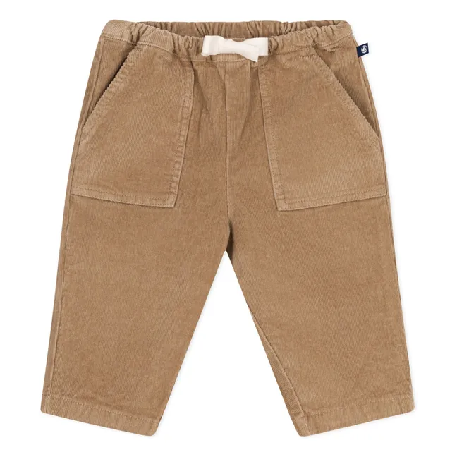 Pantalon Poches Velours Côtelé Bébé | Beige