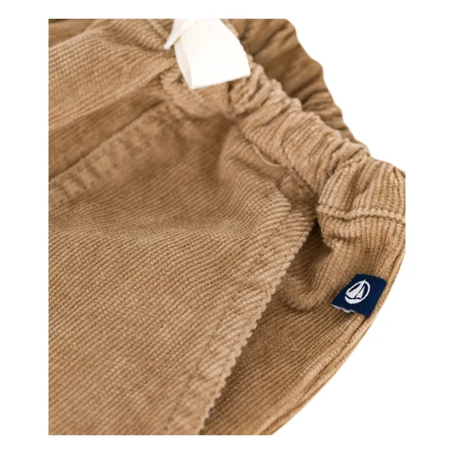 Pantalon Poches Velours Côtelé Bébé | Beige