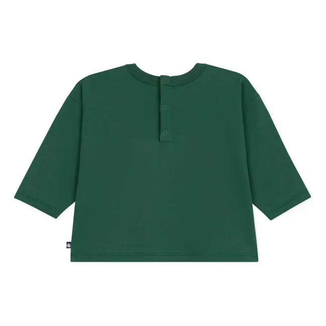 T-shirt Ours Coton Bio | Vert sapin