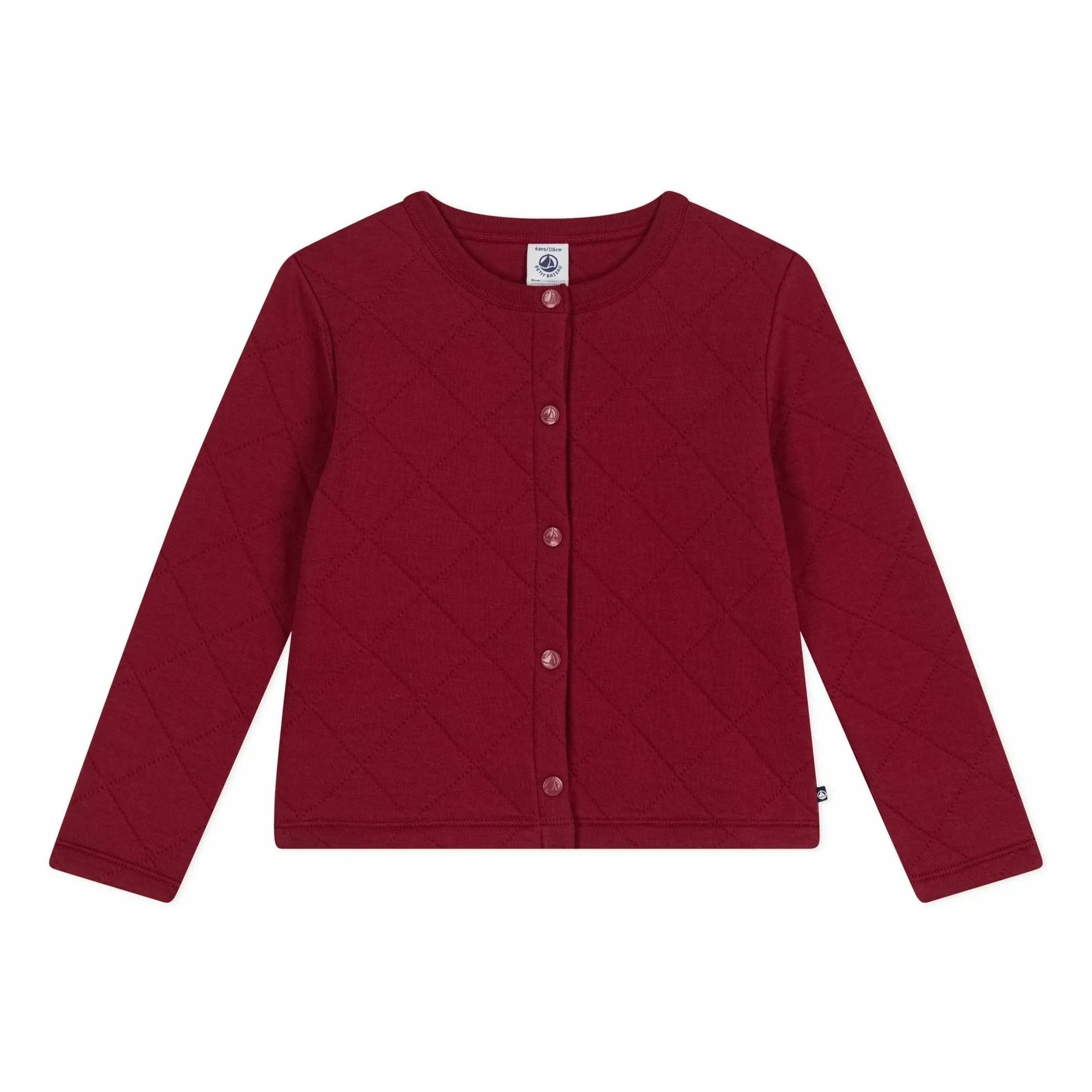 Petit Bateau Burgundy Quilted Vest