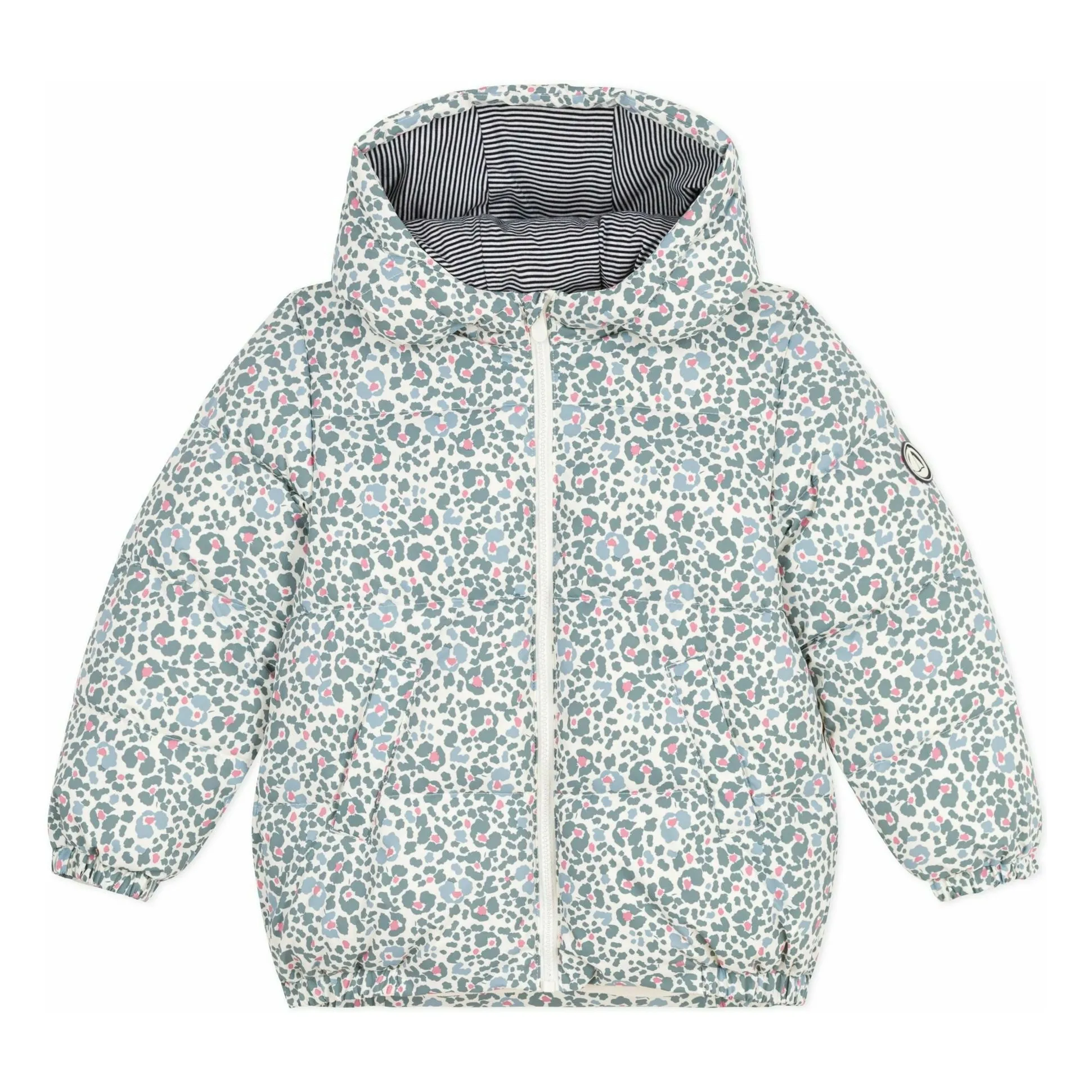 Petit Bateau Ecru Doudoune Fleurie