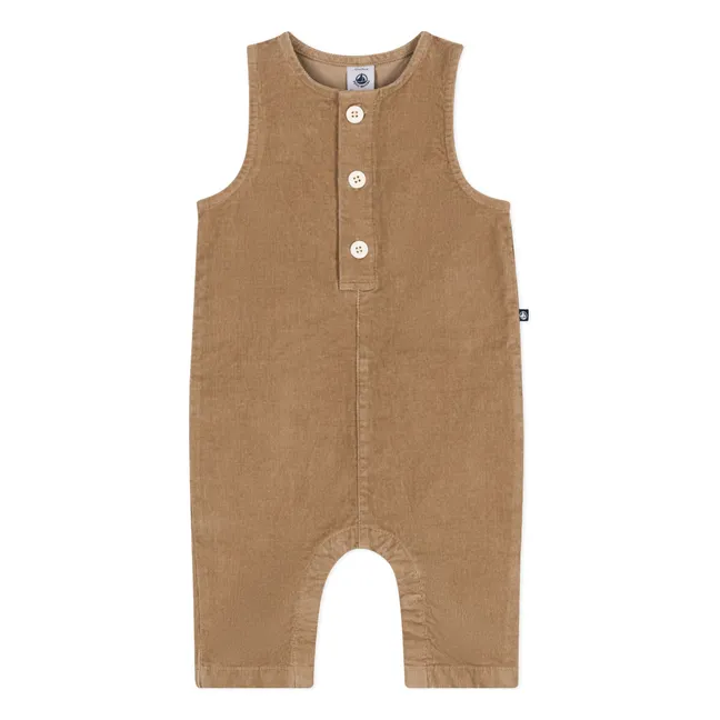 Salopette Côtelée | Beige