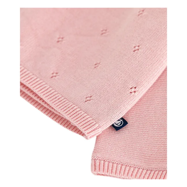 Pointelle Laine wrap cardigan | Pink