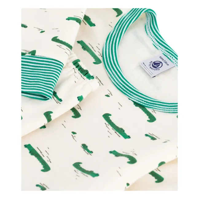 Pyjamas Krokodile Bio-Baumwolle | Seidenfarben