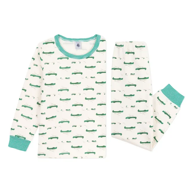 Pyjamas Krokodile Bio-Baumwolle | Seidenfarben