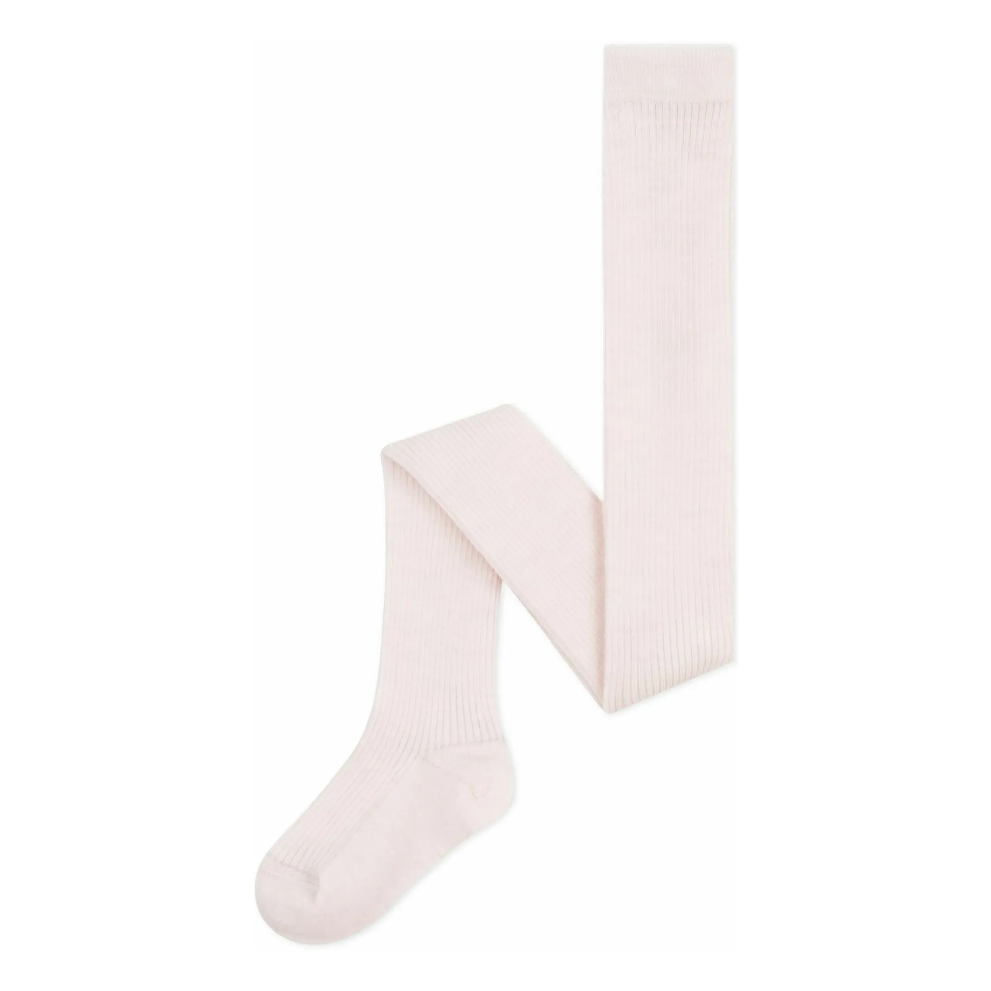 Petit Bateau Pale Pink Thick Plain Tights