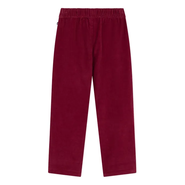 Pantalon Poches Velours Côtelé | Bordeaux