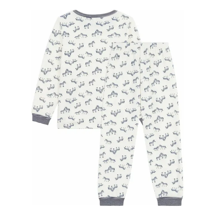 Pijama de algodón ecológico Zebra | Crudo- Imagen del producto n°1