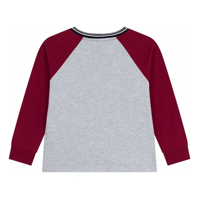 T-shirt Façon Sweat | Gris chiné