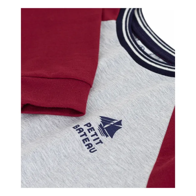 T-shirt Façon Sweat | Gris chiné