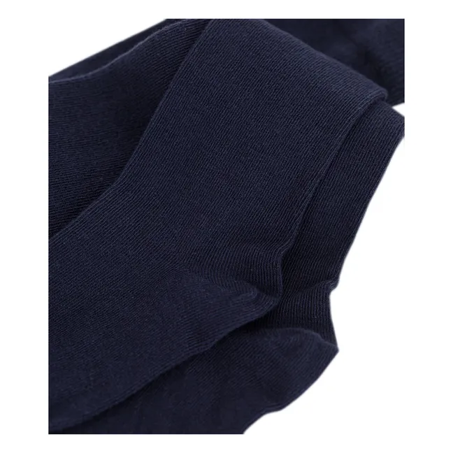 Einfarbige Strumpfhose | Navy