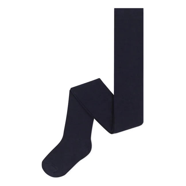 Einfarbige Strumpfhose | Navy