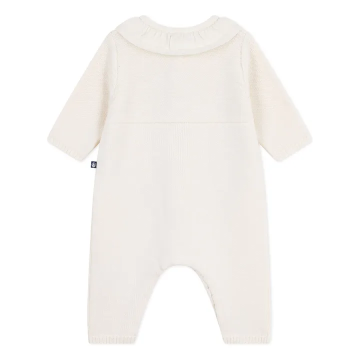 Combinaison Maille Fine P'tit Cœur Laine | Ecru- Image produit n°1