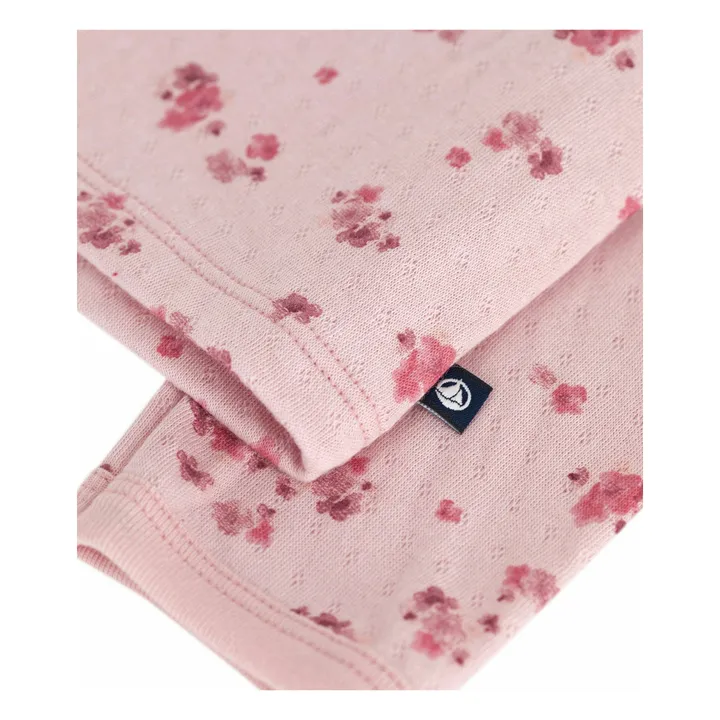 Chaleco Pointelle de algodón ecológico | Rosa- Imagen del producto n°3