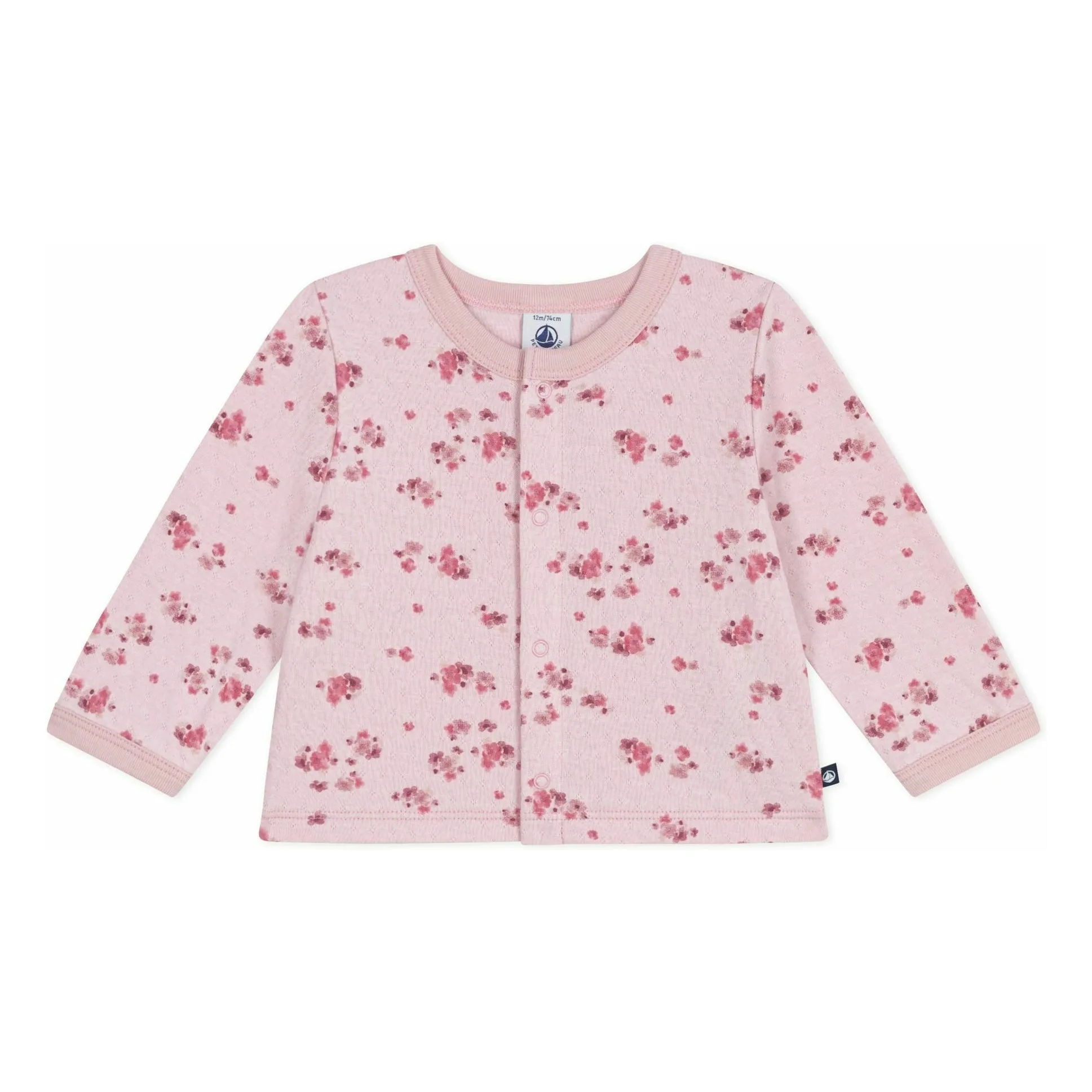 Petit Bateau Pink Pointelle Organic Cotton Vest