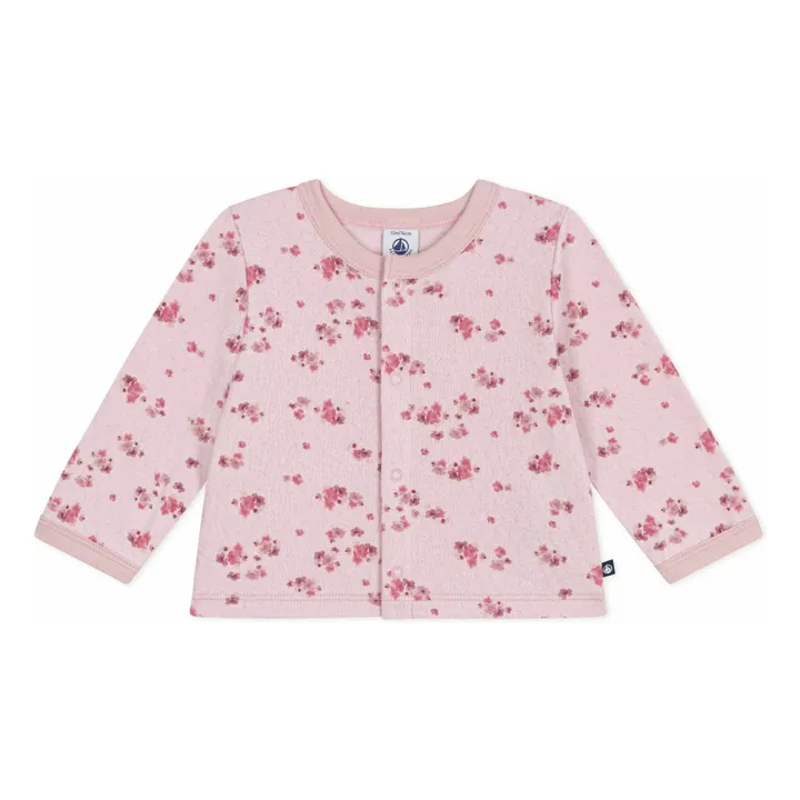 Chaleco Pointelle de algodón ecológico | Rosa- Imagen del producto n°0