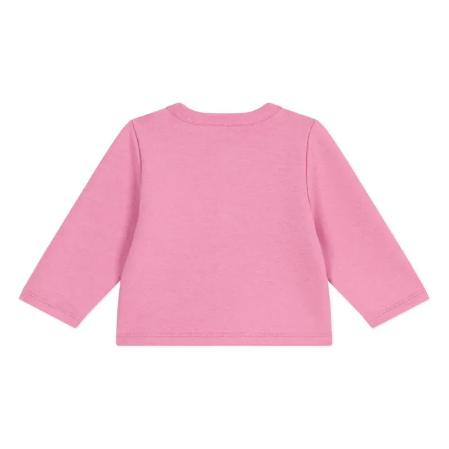 Organic cotton cardigan | Candy pink