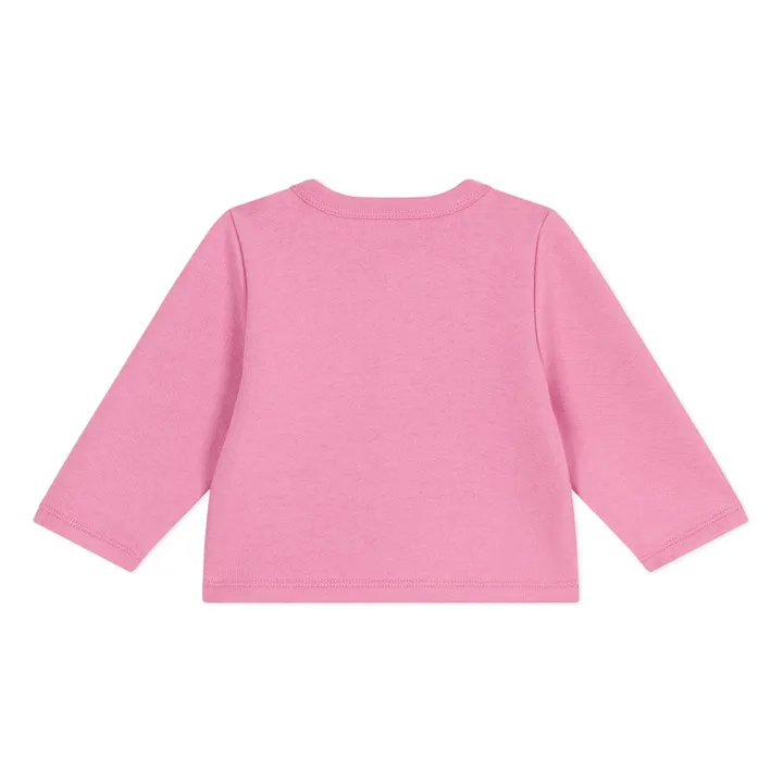 Chaqueta de punto de algodón ecológico | Rosa Bombón- Imagen del producto n°2