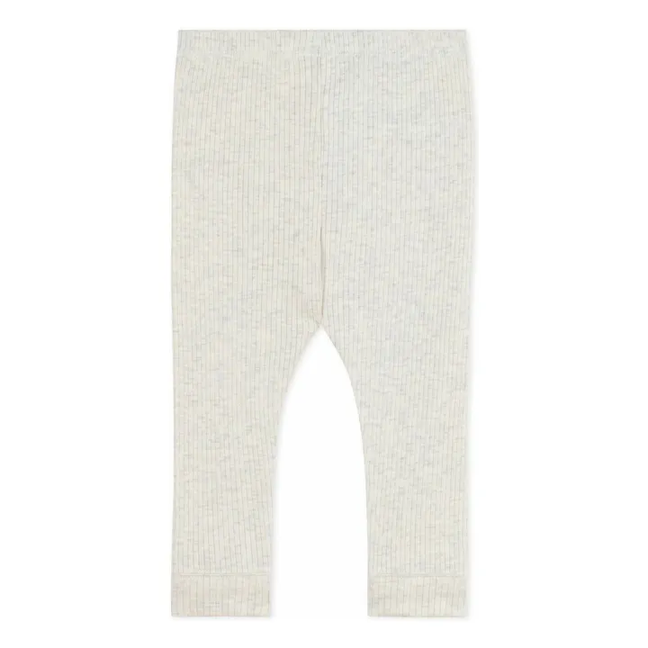 Legging Côtelé Logo | Beige chiné- Image produit n°1